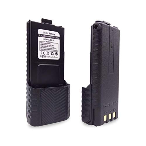 BaoFeng, BTECH BL-5L 3800mAh Li-ion Battery Pack, High Capacity Extended Battery for UV-5X3, BF-F8HP, and UV-5R Radios