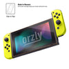 Orzly Glass Screen Protectors compatible with Nintendo Switch - Premium Tempered Glass Screen Protector TWIN PACK