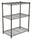 Amazon Basics 3-Shelf Adjustable, Heavy Duty Storage Shelving Unit (250 lbs loading capacity per shelf), Steel Organizer Wire Rack, Black (23.3L x 13.4W x 30H)