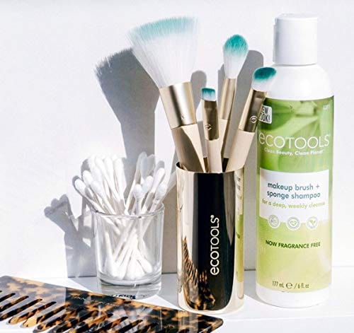 Ecotools Makeup Cleaner for Brushes, Brush and Sponge Cleansing Shampoo, 6 oz (Packaging May Vary)