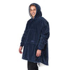 THE COMFY Original | Oversized Microfiber & Sherpa Wearable Blanket, Seen On Shark Tank, One Size Fits All Blue