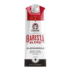 Califia Farms - Almond Milk, Original Barista Blend, 32 Oz (Pack of 6) | Shelf Stable | Dairy Free | Nut Milk | Creamer | Plant Based | Vegan | Non-GMO | Gluten Free | No Sugar Added