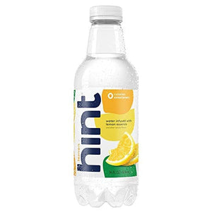 Hint Water Lemon (Pack of 12), 16 Ounce Bottles, Pure Water Infused with Lemon, Zero Sugar, Zero Calories, Zero Sweeteners, Zero Preservatives, Zero Artificial Flavors