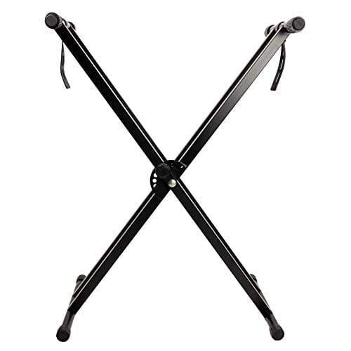 RockJam Adjustable Keyboard Stand with Locking Straps & Quick Release Mechanism