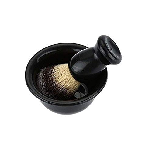 CINEEN Anself 3 In 1 Shaving Brush Kit Badger Hair Shaving Brush Shaving Soap Bowl Shaving Brush Holder Super Shaving kit