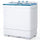 KUPPET Compact Twin Tub Portable Mini Washing Machine 26lbs Capacity, Washer(18lbs)&Spiner(8lbs)/Built-in Drain Pump/Semi-Automatic (White&Blue)