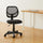 Amazon Basics Low-Back, Upholstered Mesh, Adjustable, Swivel Computer Office Desk Chair, Black