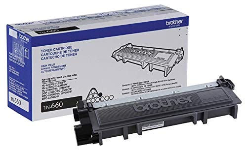Brother Genuine High Yield Toner Cartridge, TN660, Replacement Black Toner, Page Yield Up To 2,600 Pages, Amazon Dash Replenishment Cartridge