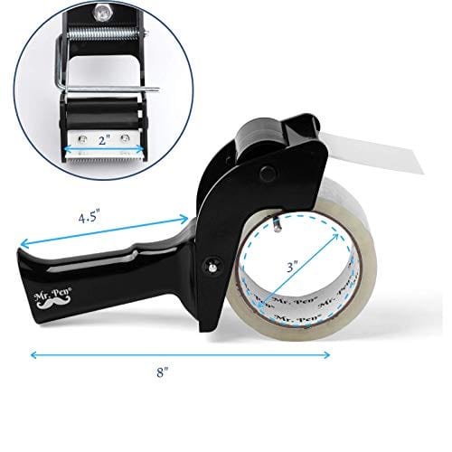 Mr. Pen Packing Tape Dispenser, Tape Gun with a 2 Inch Roll of Tape