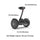Segway Ninebot S Smart Self-Balancing Electric Scooter with LED light, Portable and Powerful, Black, Large