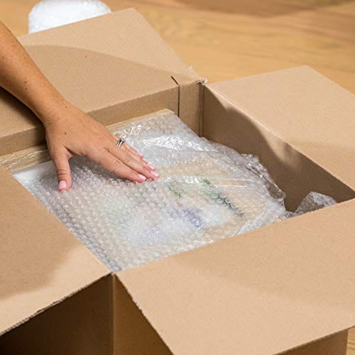 Duck Brand Bubble Wrap Original Protective Packaging, 12 Inches Wide x 30-Feet Long, Single Roll (393251), Clear