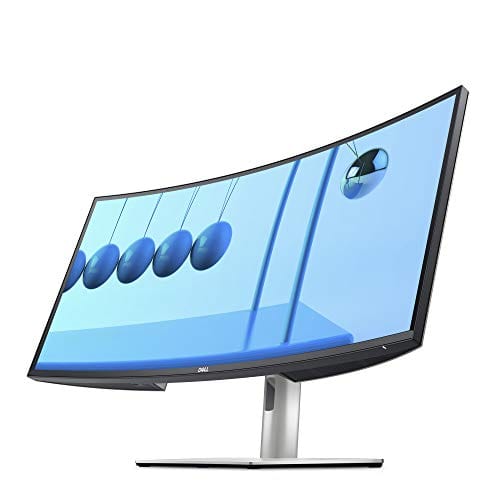 Dell U3421WE UltraSharp Curved Monitor, 34.14 Inch Ultrawide Monitor WQHD (3440 x 1440p at 60Hz), in-Plane Switching Technology, 100mmx100mm VESA Mounting Support, Platinum Silver (Latest Model)