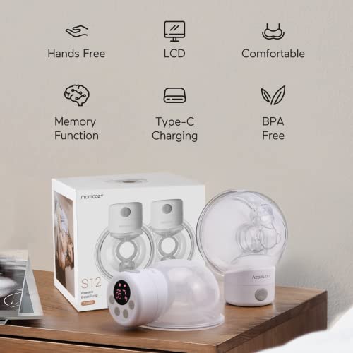 Momcozy Wearable Breast Pump, S12 Double Hands Free Breast Pump