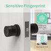 Geek Smart Door Lock, Keyless Fingerprint and Touchscreen ,Secure Bluetooth, Easy Install, Digital Door Lock,Great for Airbnb, Homes, Apartments, Hotels and Offices B400 (Black)