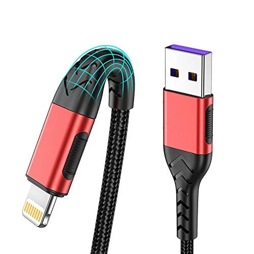 iPhone Charger, [Apple MFi Certified]3Pack 10FT USB A Cable for Long Charger Cable, Fast iPhone Charging Cord Compatible with with iPhone Xs Max/XS/XR/X/8/7/6S/6/Plus/SE/iPad(Red)