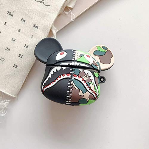 Semeving Compatible with Airpods Pro Case Cute,3D Cartoon Cute Design Silicone for Airpods Pro Case for Kids/Girls/Teens Boys ( Cute Shark)
