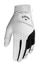 Callaway Golf Men's Weather Spann Premium Japanese Synthetic Golf Glove (X-Large, Single, White, Worn on Left Hand)