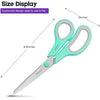 Scissors, iBayam 8" Multipurpose Scissors Bulk 3-Pack, Ultra Sharp Blade Shears, Comfort-Grip Handles, Sturdy Sharp Scissors for Office Home School Sewing Fabric Craft Supplies, Right/Left Handed