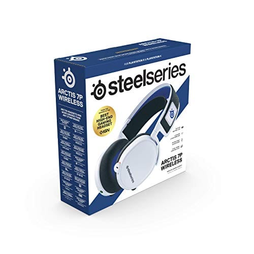 SteelSeries Arctis 7P Wireless - Lossless 2.4 GHz Wireless Gaming Headset - for PlayStation 5 and PlayStation 4 - White - PlayStation 5