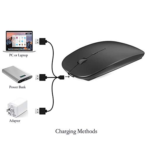 Rechargeable Bluetooth Mouse for MacBook pro/MacBook air/Laptop/iPad/iMac/pc, Wireless Mouse for MacBook pro