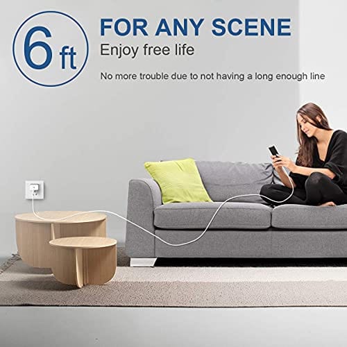 iPhone Fast Charger Cable【Apple MFi Certified】 Lightning Cables 20W PD USB C Wall Charger 2-Pack 6FT Fasting Charging Adapter Compatible with iPhone 12/12 Pro/Max/11/11Pro/XS/Max/XR/X/8/8Plus,iPad