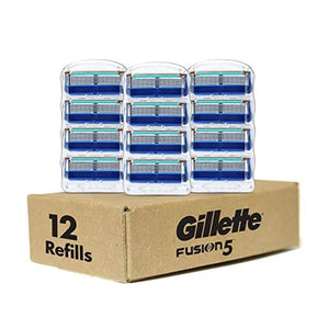 Gillette Fusion Manual Men’s Razor Blade Refills, 12 Count, Mens Razors / Blades