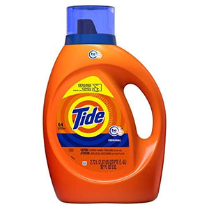Tide Liquid Laundry Detergent Soap, High Efficiency (HE), Original Scent, 64 Loads