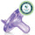Philips Avent Soothie Pacifier, Pink/Purple, 0-3 Months, 4 Pack