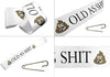 Old AS SHlT Sash – Birthday Novelty Sash with Large Metal Pin for Men & Women. Great for Retirement Work Party, Events, Party Supplies