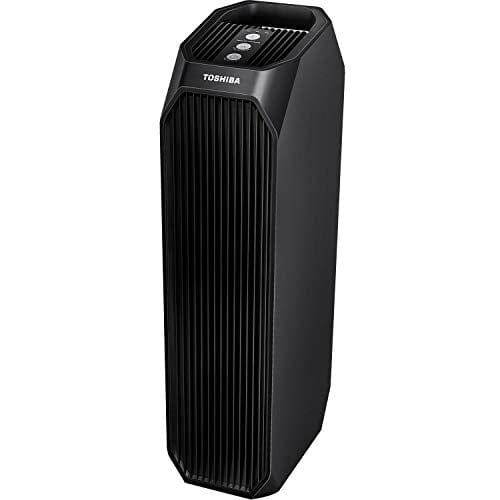 Toshiba Feature Smart WiFi Purifier, True HEPA Air Cleaner, Designed for Allergies, Pollen, Pets, Odors, Smoke and Dust, Works with Alexa, Black