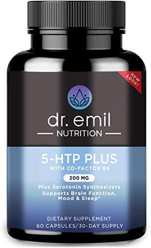 Dr. Emil Nutrition 200 MG 5-HTP Plus Serotonin Synthesizers and Cofactor B6 for Improved Serotonin Conversion for Serotonin Boost