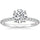 EAMTI 925 Sterling Silver 1.25 CT Round Solitaire CZ Engagement Ring Halo Promise Wedding Ring Size 3.5