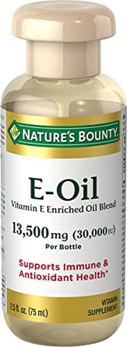 Vitamin E Oil by Nature's Bounty, Supports Immune Health & Antioxidant Health, 30,000IU Vitamin E, Topical or Oral oil, 2.5 Oz