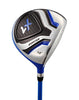 Distinctive Left Handed Junior Golf Club Set for Age 9 to 12 ( Height 4'4" to 5' ), Left Handed Only, Set Includes: Driver (15" ), Hybrid Wood (22, 2 Irons, Putter, Bonus Stand Bag & 2 Headcovers