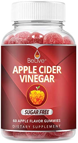 Apple Cider Vinegar Sugar Free Gummies with The Mother - Formulated for Weight Control - Gluten Free, No Glucose Syrup, ACV Gummies Alternative to Capsules & Drink (60 Ct)