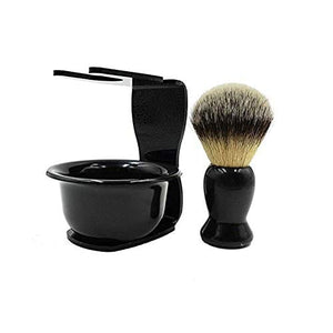 CINEEN Anself 3 In 1 Shaving Brush Kit Badger Hair Shaving Brush Shaving Soap Bowl Shaving Brush Holder Super Shaving kit