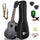 Everjoys Soprano Ukulele Beginner Pack-21 Inch w/Free Online Lesson Gig Bag Fast Learn Songbook Digital Tuner Pick Polishing Cloth All in One Kit