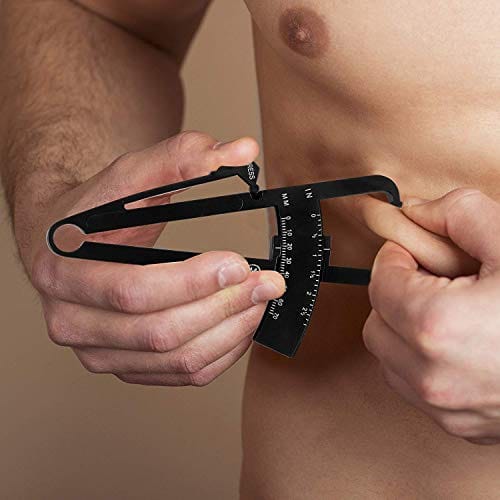 Body Fat Caliper and Measuring Tape for Body - Skinfold Calipers and Body Fat Tape Measure Tool for Accurately Measuring BMI Skin Fold