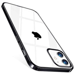 TORRAS Crystal Clear Compatible for iPhone 12 Mini Case,Slim Yet Shockproof Soft Silicone Sturdy Thin Phone Case Compatible for iPhone 12 Mini 5.4 inch 2020, Black