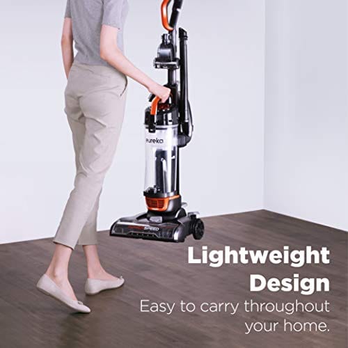 eureka PowerSpeed Turbo Spotlight Lightweight Upright Vacuum Cleaner, for Carpet and Hard Floor, Pet Tool, Orange