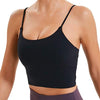 Lemedy Women Padded Sports Bra Fitness Workout Running Shirts Yoga Tank Top (S, Black)
