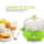 Elite Cuisine EGC-007G Maxi-Matic ~ ~ Electric Egg Poacher, Omelet, Scrambled Eggs & Soft, Medium, Hard-Boiled Egg Boiler Cooker with Auto-Shut off and Buzzer, 7 Egg Capacity, Green