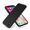 for iPhone X Case, OTOFLY [Silky and Soft Touch Series] Premium Soft Silicone Rubber Full-Body Protective Bumper Case