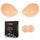 Niidor Adhesive Bra Strapless Sticky Invisible Push up Silicone Bra for Backless Dress with Nipple Covers Nude (A Cup)