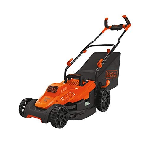 BLACK+DECKER Electric Lawn Mower with Bike Handle, 15-Inch, 10-Amp, Corded (BEMW472BH)