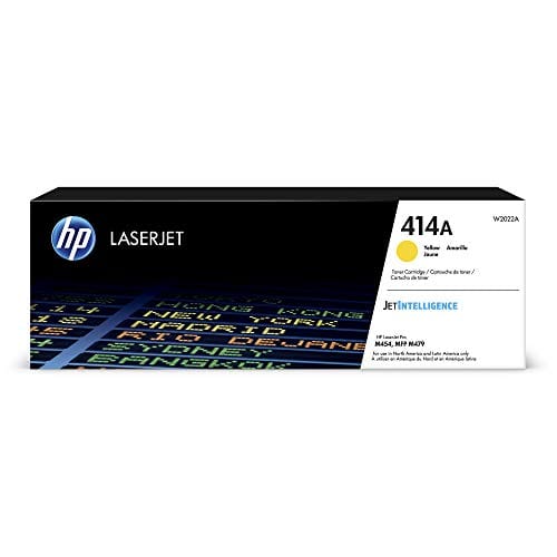 HP 414A | W2022A | Toner Cartridge | Yellow | Works with HP Color LaserJet Pro M454 series, M479 series