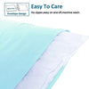 NTBAY Standard Pillowcases for Kids Set of 2, 100% Brushed Microfiber, Soft and Cozy, Wrinkle, Fade, Stain Resistant with Envelope Closure, 20 x 26 Inches, Aqua
