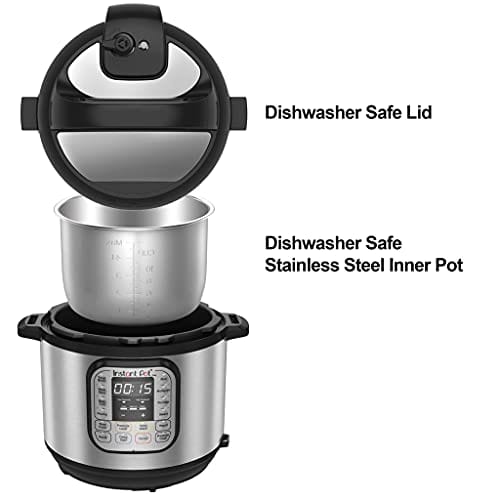 Instant Pot Duo 7-in-1 Electric Pressure Cooker, Slow Cooker, Rice Cooker, Steamer, Saute, Yogurt Maker, Sterilizer, and Warmer, 6 Quart, 14 One-Touch Programs