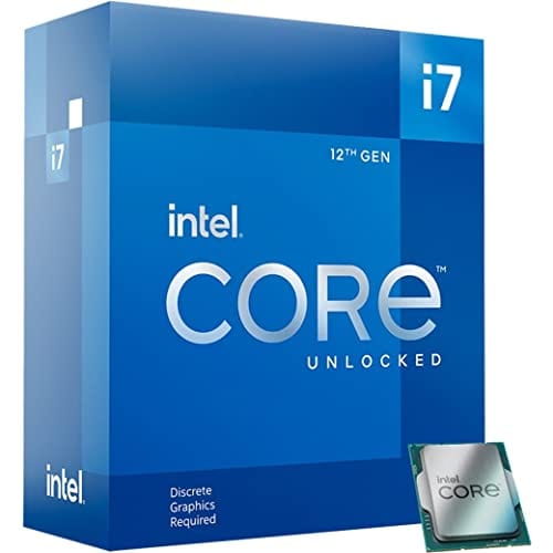 Intel Core i7-12700KF Desktop Processor 12 (8P+4E) Cores up to 5.0 GHz Unlocked  LGA1700 600 Series Chipset 125W