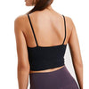 Lemedy Women Padded Sports Bra Fitness Workout Running Shirts Yoga Tank Top (S, Black)